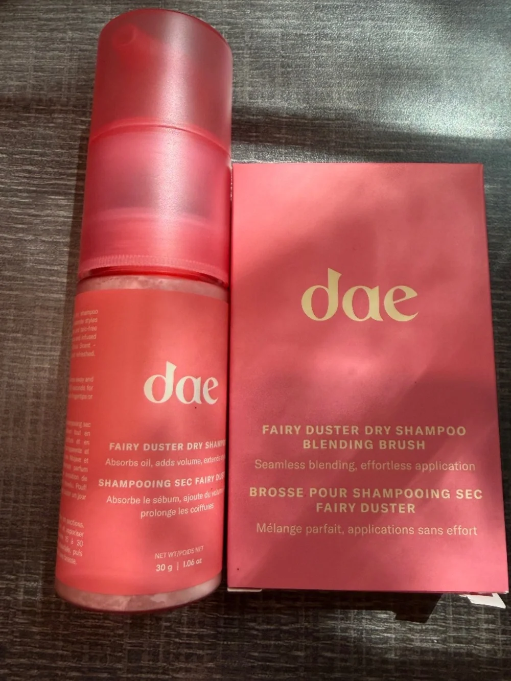dae Fairy Duster Dry Shampoo Powder + Kabuki Blending Brush NEW